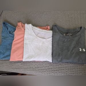 Women's Under Armour T-Shirt Bundle - Gray, White, Pink, Blue